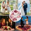 200Pcs Large Silk Rose Petals Artificial Scatter Flower Petals with Gift Box for Bridal Shower Romantic Night Wedding Aisle Reception Table