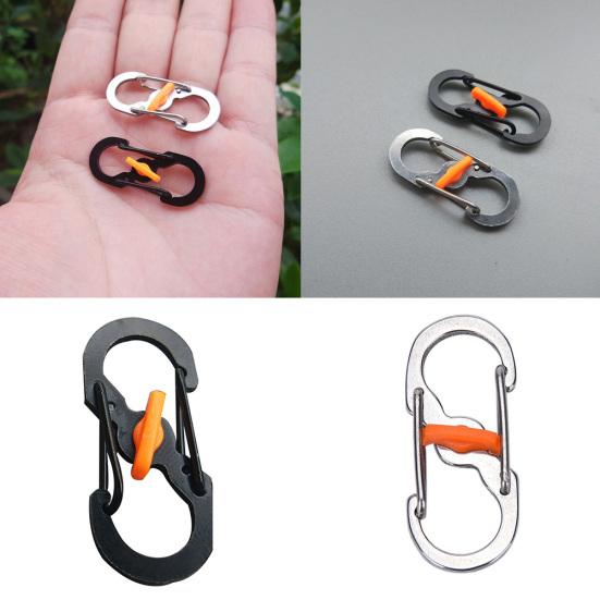 8-Shaped Outdoor Hook Buckle Snap Clip Mount Climbing Carabiner Chain Key Chain