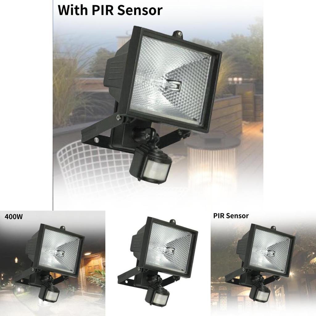 High-efficiency Wade Aluminum Die-cast 400w Waterproof Ip44 Infrared Sensor Light