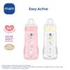 Lot de 2 Biberons - MAM BABY - Easy Active - +6 mois - 330 ml - Tétine débit X - Berry + Pearl