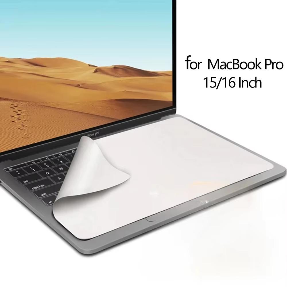 2-in-1 Microfiber Keyboard Palm Rest Dust Cover, Screen Cleaning Cloth Protector for MacBook Pro 13-16 Inch Laptops