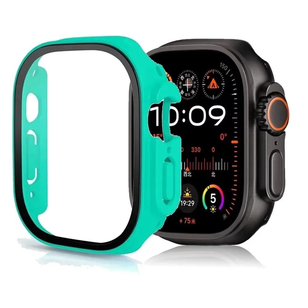 Tempered Glass+Cover For Apple Watch Ultra 3 2 1 49mm PC Bumper Screen Protector Case for iWatch Series Ultra 3 49mm Accessories