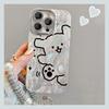 Doodle Puppy Is Suitable for Apple 16promax Cute Phone Case Chain  Iphone15 Protective Case 14 Stand