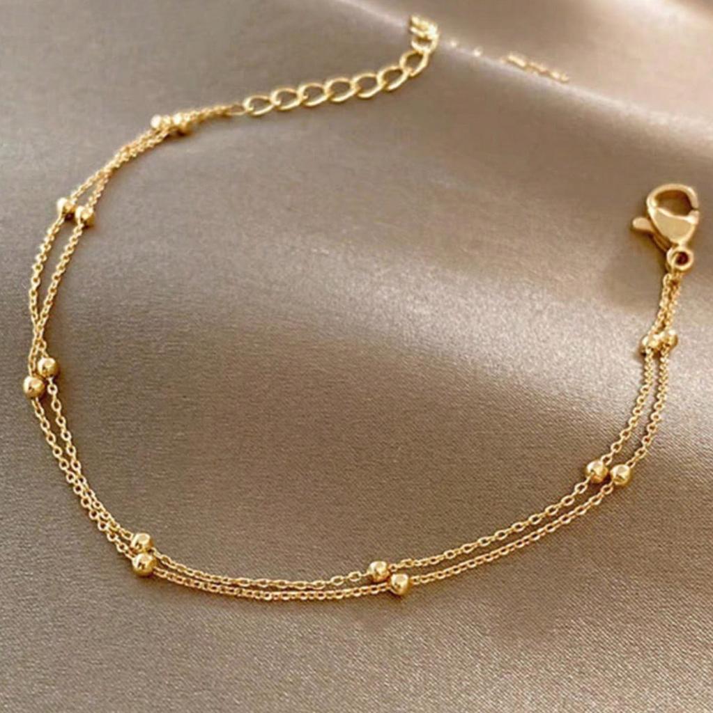 European And American Jewelry, Fashionable Layered Foot Accessories, Simple And Personalized Holiday Party Wear And Fold Anklets