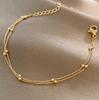 European And American Jewelry, Fashionable Layered Foot Accessories, Simple And Personalized Holiday Party Wear And Fold Anklets