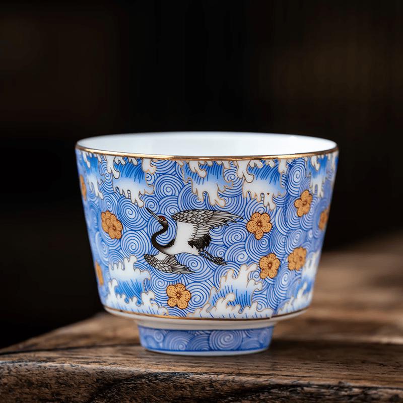 Handmade Urushi Lacquer Ceramic Teacup