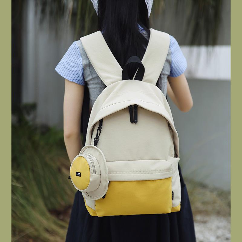 Backpack Women's Fashi Lightweight Travel Bag Leisure Commuter Bag Versatile High Beauty Korean Editi Lightweight Computer B
