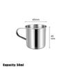 1Pc Stainless Steel Coffee Mug Camping Cup Portable Soup Mug For Travel Home Unbreakable Drinking Cup With Handle For Coffee