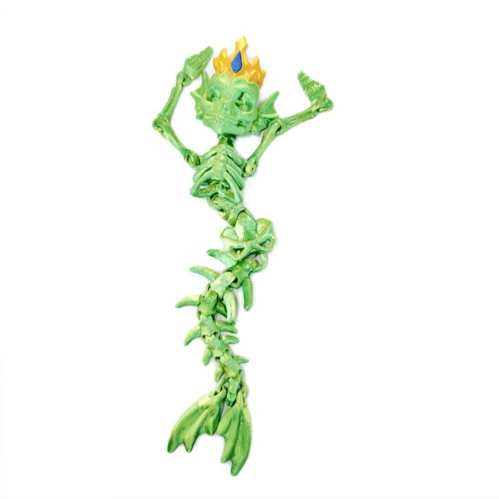 Lightweight Sturdy Material 3D Printed Mermaid Skeleton Movable Bone Figure Party Layout