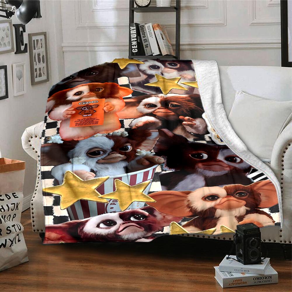1pc Gremlin1 Blanket, Gift, for Men and Women, Soft Blanket, Good for Sofa Bed Couch Travel, Lightweight Flannel Blanket
