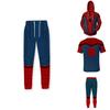 Spiderman Zip Hoodie Jacket T-shirt Trousers Set Hip Hop Marvel Cosplay Costume