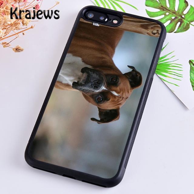 Krajews Niedliche Boxer-Hundewelpen-TPU-Telefonhülle für iPhone 14 5 6s 7 8 plus X XR XS 11 12 13 pro max Samsung S21 S22ultra Plus