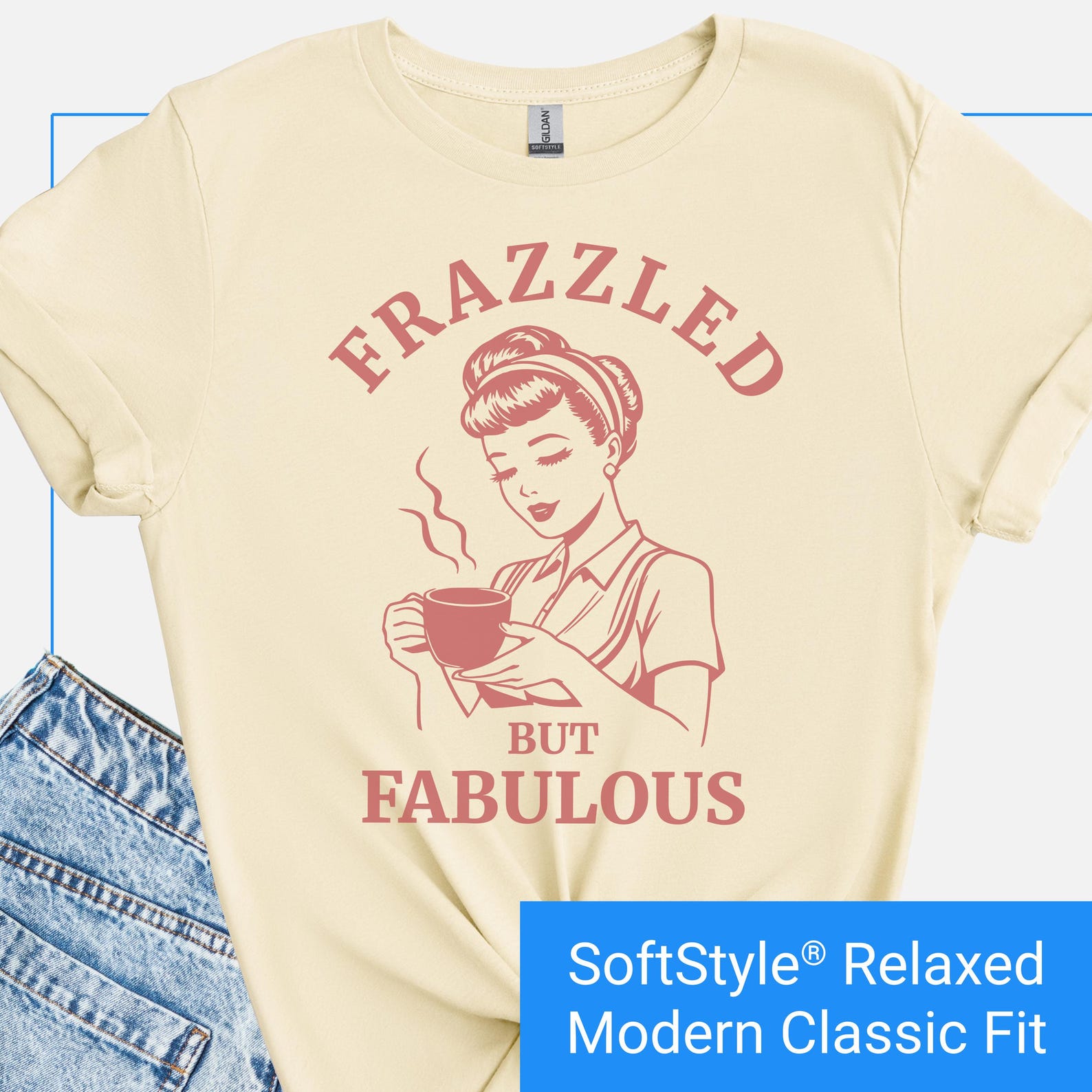 Funny Coffee Lover Shirt For Women, Retro Vintage Mom Tee, Busy Mom Gift, Wife Burnout Humor Shirt, Cute Mom Life Tee, Stressed Mother Tee XL