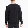 PUMA Men's Casual Sports Printed Crewneck Long-Sleeve Sweatshirt Black