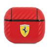 Ferrari Fesa3Care Husă AirPods 3 roșu/Red On Track PU Carbon