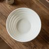 Ceramic Pure White Hat Bowl Ramen Bowl Household Large Vegetable Bowl Soup Bowl Salad Rice Bowl Hotel Tableware Bowl