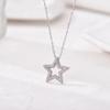 Trendy Multicolor Star Zincon Pendant Necklace For Women Stainless Steel Chain Choker Vintage Necklace Female Daily Jewelry Gift