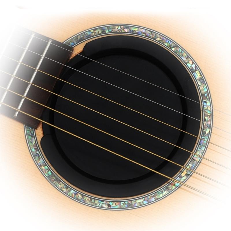 Silicones Acoustic Guitar Soundhole Protectors Anti Howling Design Dust Moisture Barrier Hassle Free Installation