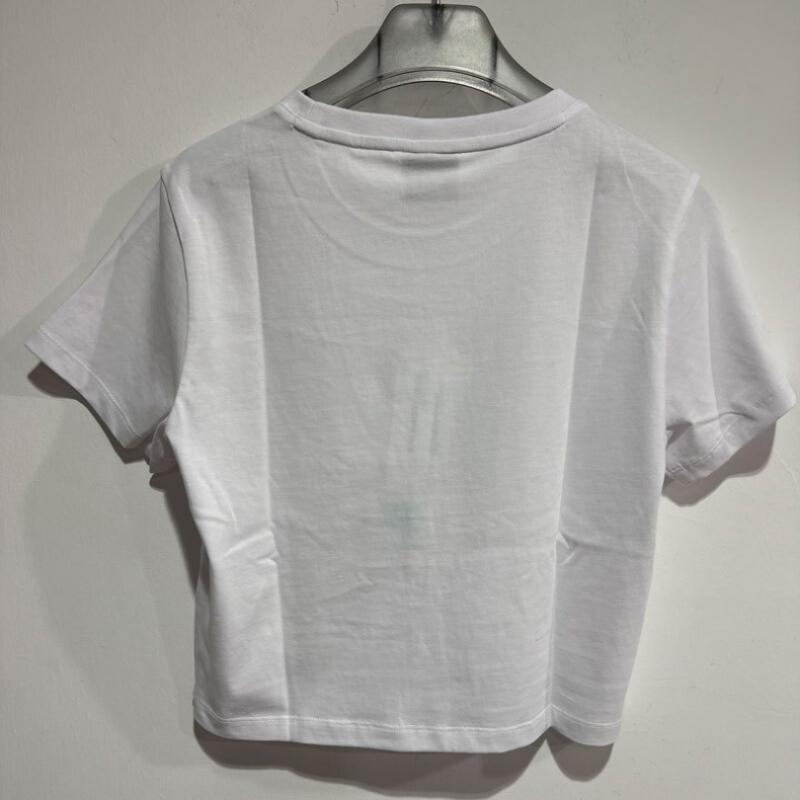 NeW Balance W Essential Central Logo Short Sleeve Tee Slim Fit nbnef2W012 White