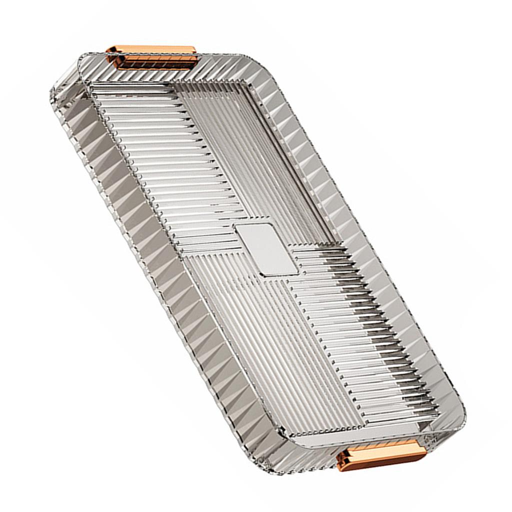 Ablauf-Teeablage Kunststoff Mehrzweck Große Kapazität Transparent Tee Servier-Ablaufschale für Zuhause Wohnzimmer Groß