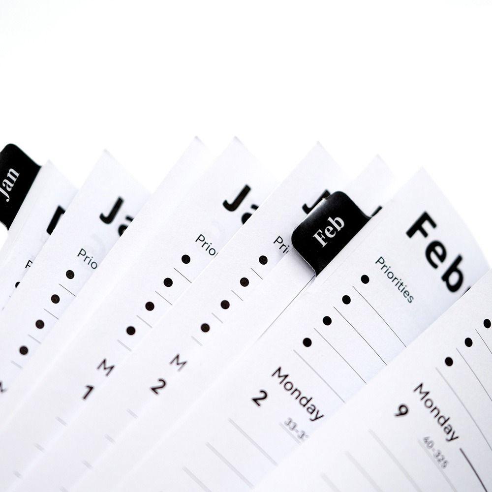 Wear-resistant 2026 Schedule Planner Notepad 12 Months Office Work Planner  Office Supplies