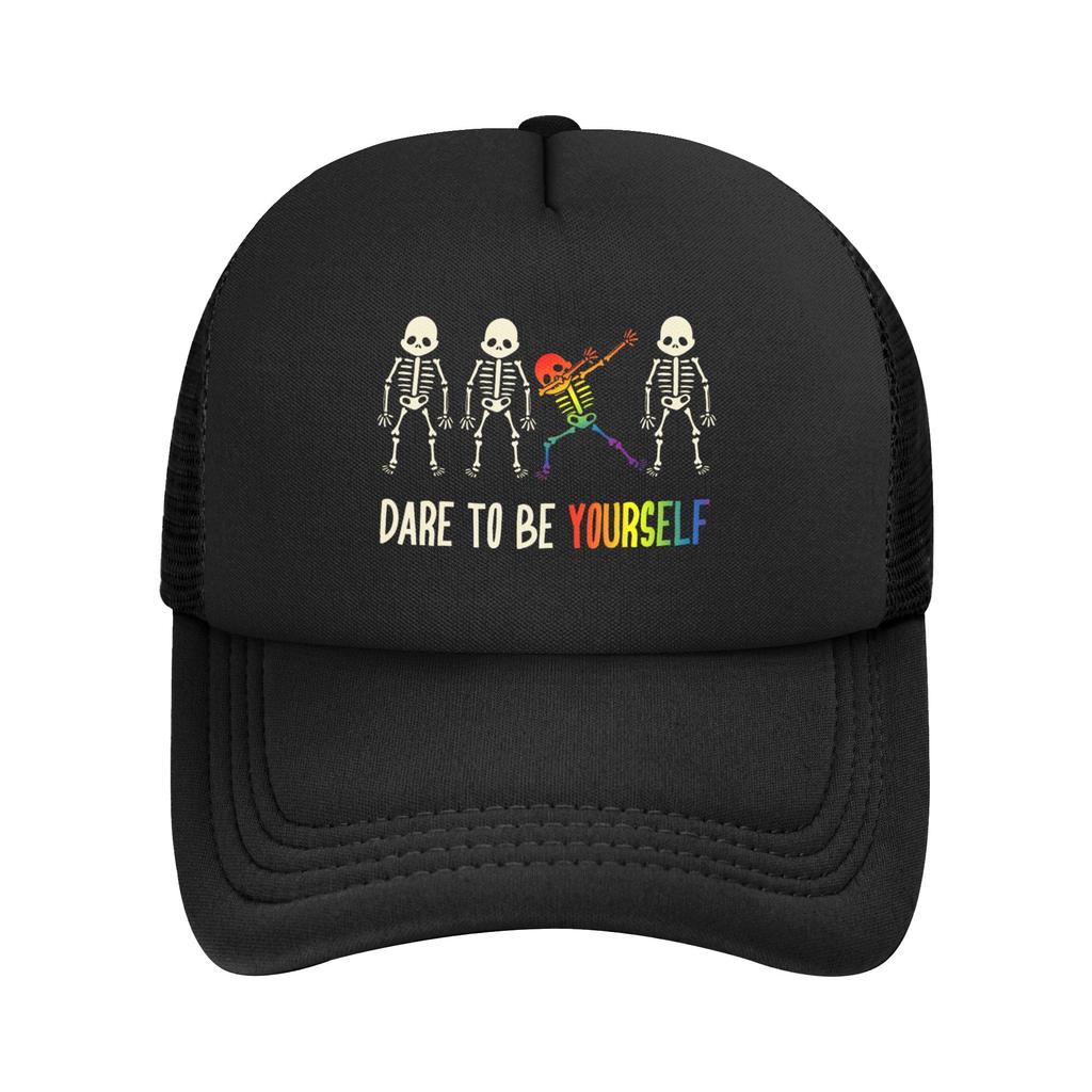 LGBT Rainbow Gay Pride Trucker Cap Unisex HipHop Mesh Baseball Caps Polyester Adjustable Golf Hats