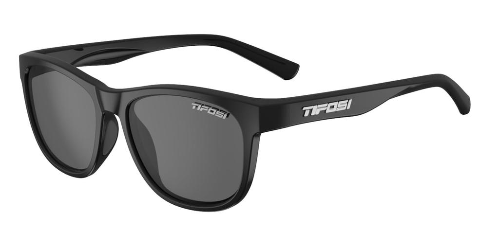 Tifosi Full Frame Retro Casual Swank Satin Black Smoke 1500500151 2-eye [Swank Polarized]