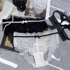 TERMEZY Women Lace Sexy Panties Breathable Underpants Seductive Soft Briefs Low-Rise Bow Hollow Out Transparent Lingerie