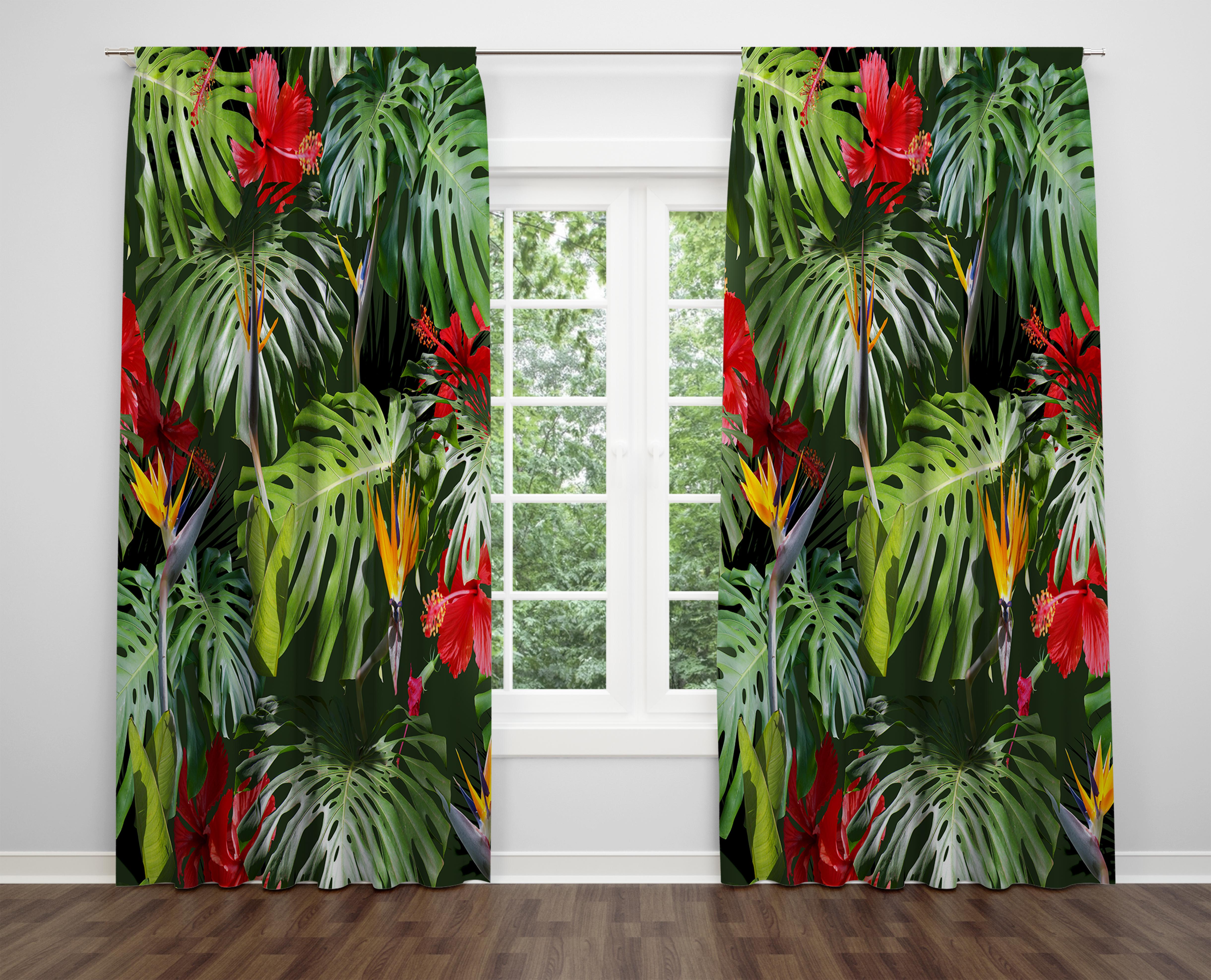 

Декоративний дизайн, високоякісна бавовняна тканина, ви можете вибрати одну або подвійну фіранку з крила 1 piece різнокольоровий