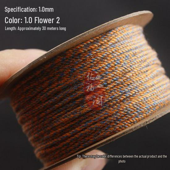 Multi-Color Hand-Twisted Cotton Rope for Beading and DIY Projects