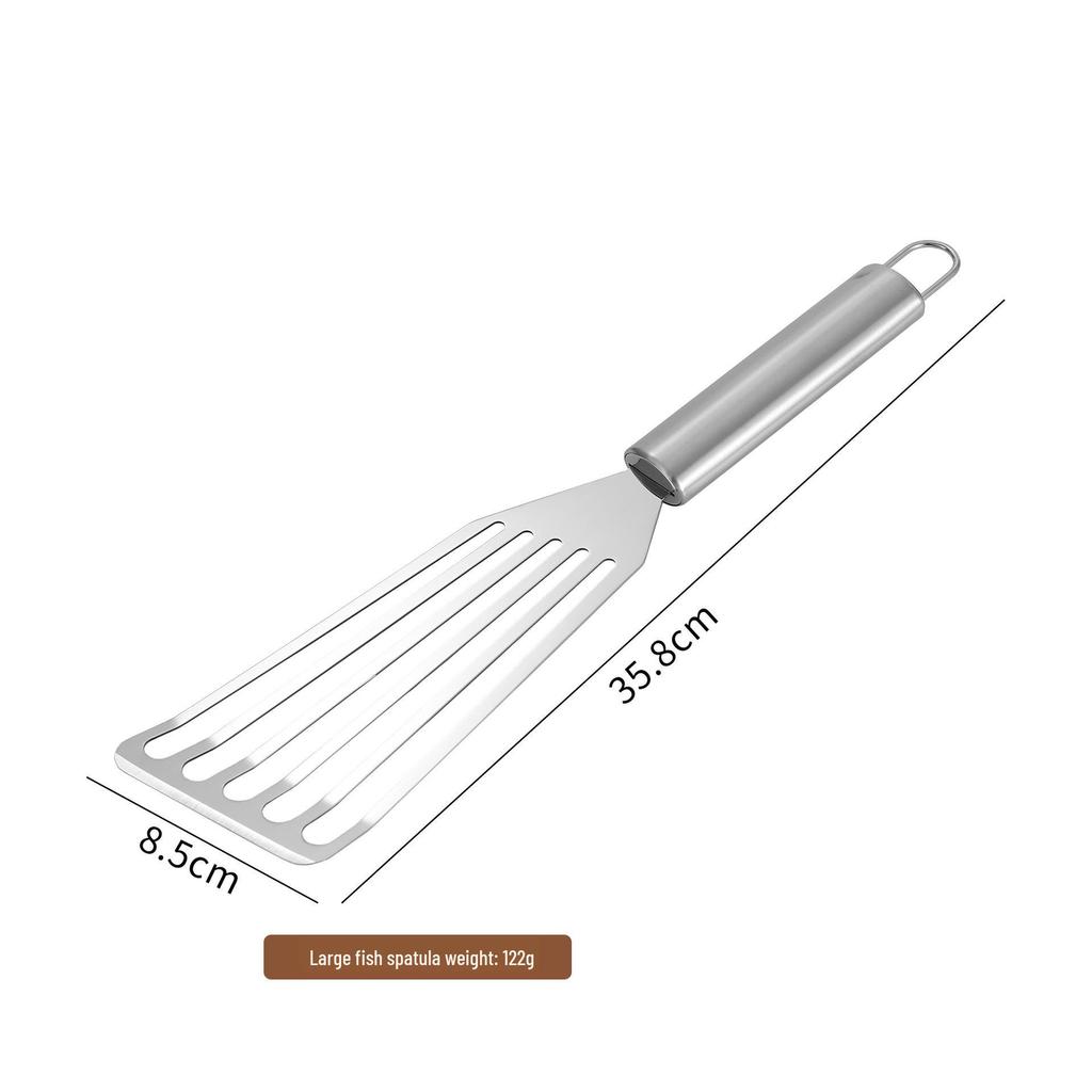 Stainless Steel Multi-Use Spatula for Teppanyaki, Fish, Pancakes, Waffles, Fried Eggs, and BBQ Grilling