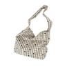 Simple and Lightweight Plaid Messenger Tote Bag New Versatile Shoulder Bag Summer Canvas Bag