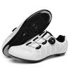 Buty do kolarstwa szosowego i górskiego z podwójną klamrą, twardą podeszwą, gumową podeszwą zewnętrzną, unisex