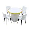 1/12 Dollhouse Simulation Dining Table Chairs Model Dollhouse Mini Living Furniture Toy Dolls House Accessories Pretend Play Toy