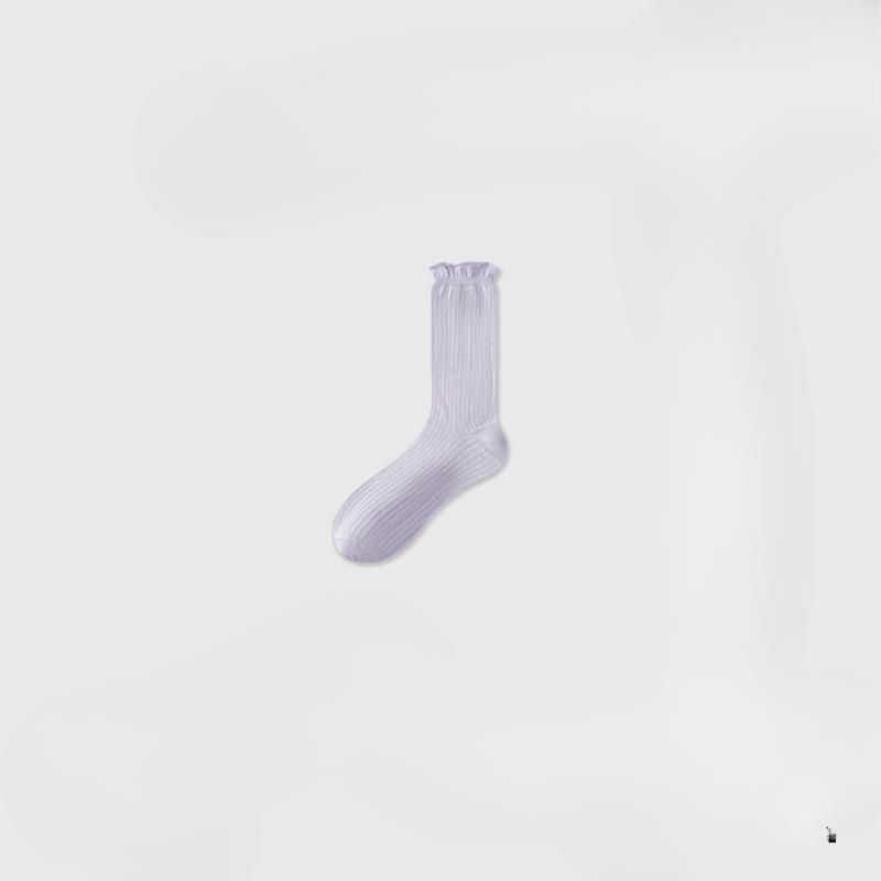 Dopamine Pile Pile Socks for Women, Summer Thin, Long, Antibacterial, Breathable, Cool, Ballet-style Modal Long Socks