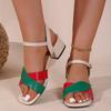 Fashion 2025 New Women Sandals Summer Outdoor Luxury High Heels Sandals Women Large Size Fashion Comfort Shoes Female Sandalias De Mujer