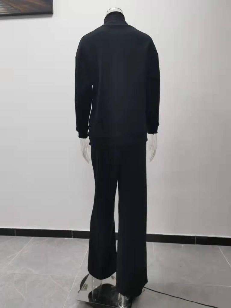 2025 Spring/Summer European & American Women's Knit Lace-Up Fashion Casual Two-Piece Suit