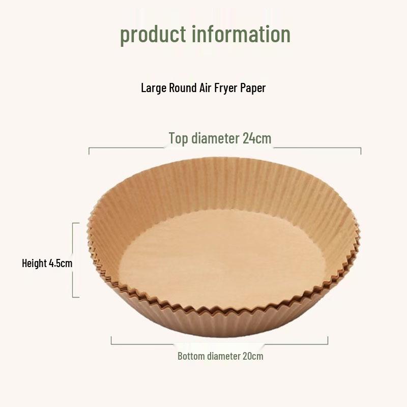 High-Temperature Oil-Absorbing Air Fryer Paper Plate for Baking & Cooking