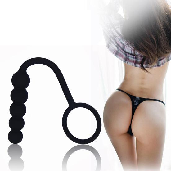 Prostata Massasjer Hane Anal Sett Ring Bead Butt Plug Men Kvinner Voksen Sexleketøy