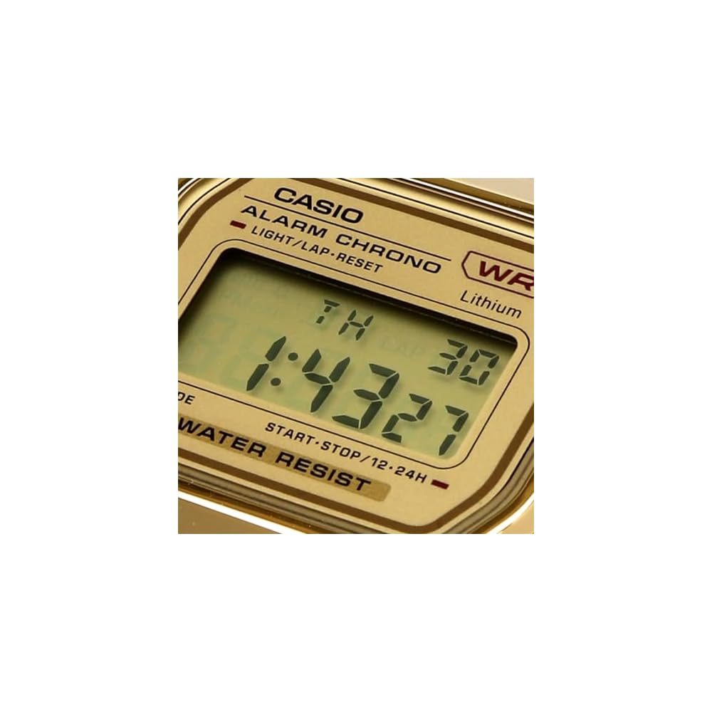 Casio Vintage Series A158WETG-9A Digital Watch Gold Unisex Kids