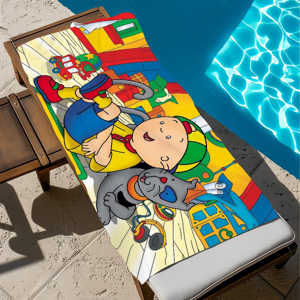 Cute Towel Beach Bath Quick-Drying Lightweight Portable C-CaillouS-ES Sauna Camping Swim Cartoon Pool Travel