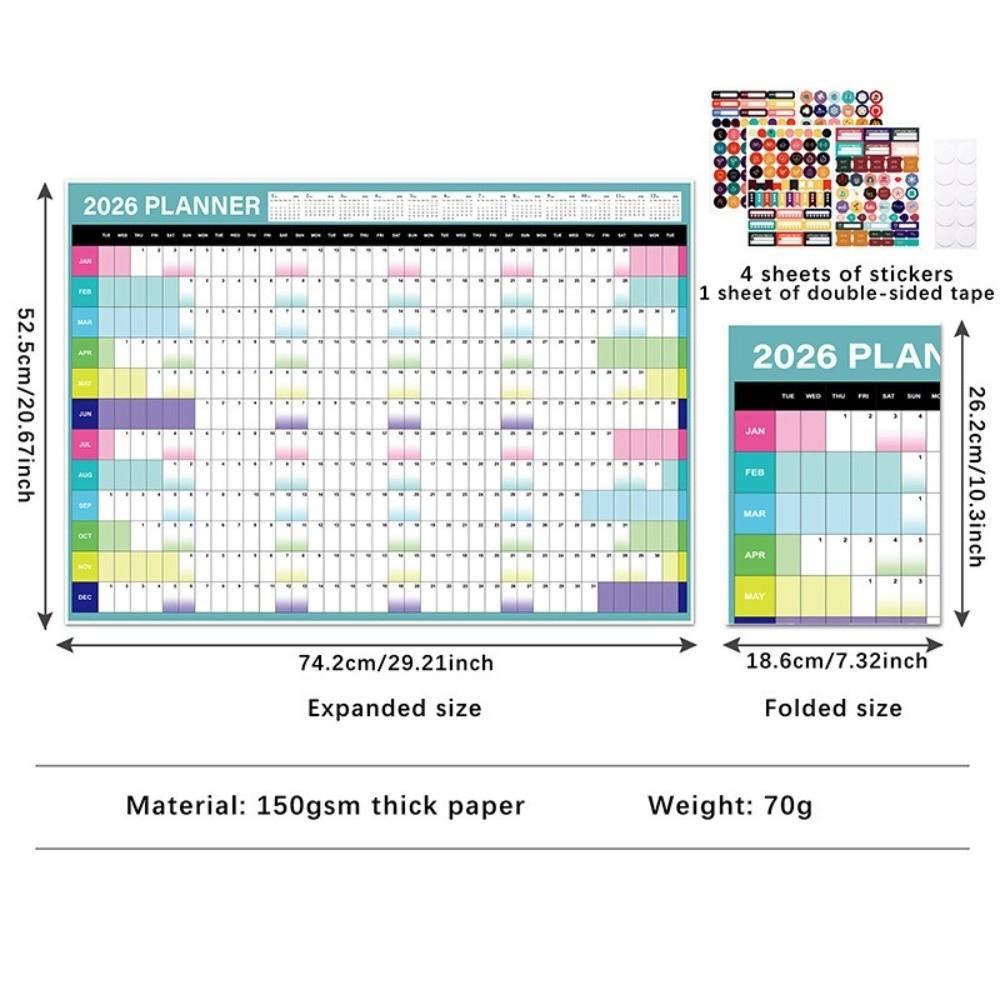 To Do List Schedule Yearly Daily Calendar Annual Planner 365 Days Planner Sheet  Home Office