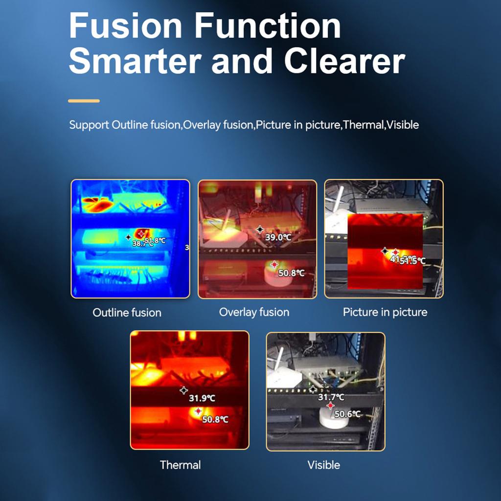NOYAFA NF-526E Infrarot-Wärmebildkamera, wiederaufladbar, tragbare IR-Wärmebildkamera, 256 x 192 Auflösung