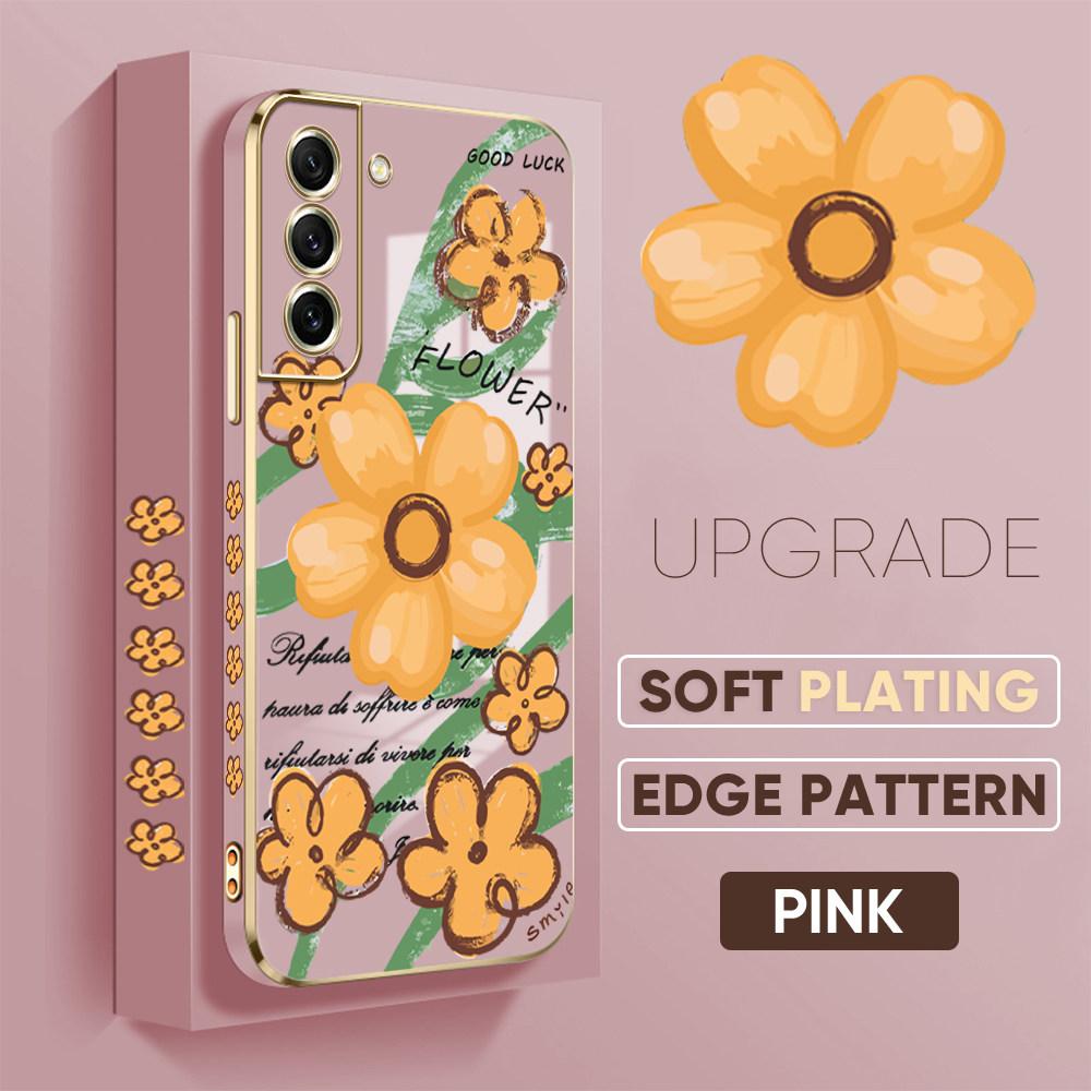 Colorful Printing Patterns Square Edge Pattern Casing Plated Phone Shell Luxury Plating Soft Phone Case for iPhone Motorola Moto OnePlus Samsung