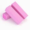 Pink Tofu Nail Buffer: Four-Sided High-Quality Sponge Block for Polishing, Buffing, and Filing.