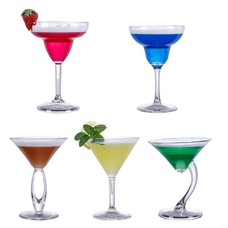 Cocktails Cups Party Cups Martinis Cup Acrylic Materials Clear Cocktails Cups Wine Cups Martinis Cups for Kitchen X3UC