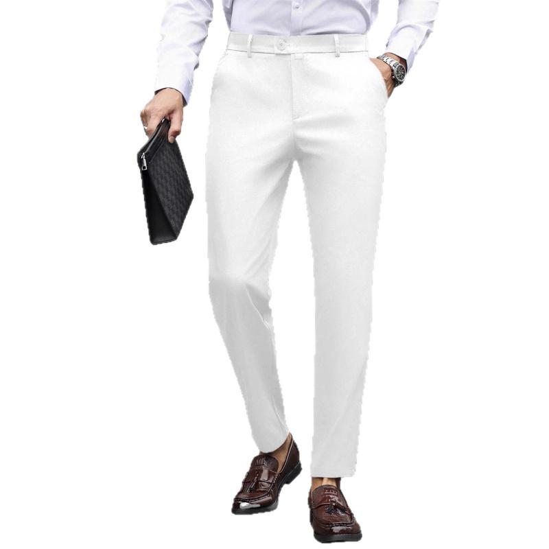 2026 New British Style Men's Trousers Business Casual Pants Versatile Slim-Fit Long Pants