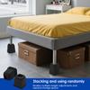 6 Pcs Furniture Risers Plastic Bed Raising Block Heavy Duty Chair Table Heightening Foot Pad Stable Stackable Non-slip Sofa Legs