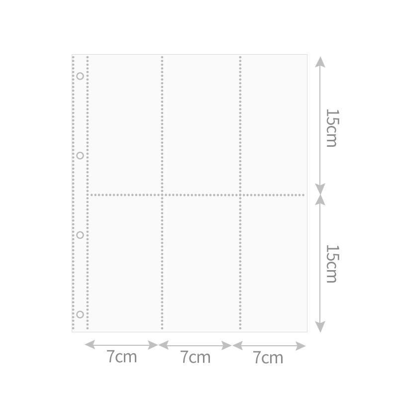 Sweet Heart Cutout Binder A4 Macaron Gradient Card Album D-Ring Loose-Leaf Cute Photocard Holder for K-Pop Idol Photo Collection