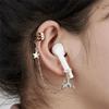 2pcs/pair Ear Decor Anti-lost Ear Clip Star Headphone Chains Anti-Lost Earphone Clip  Best Gifts